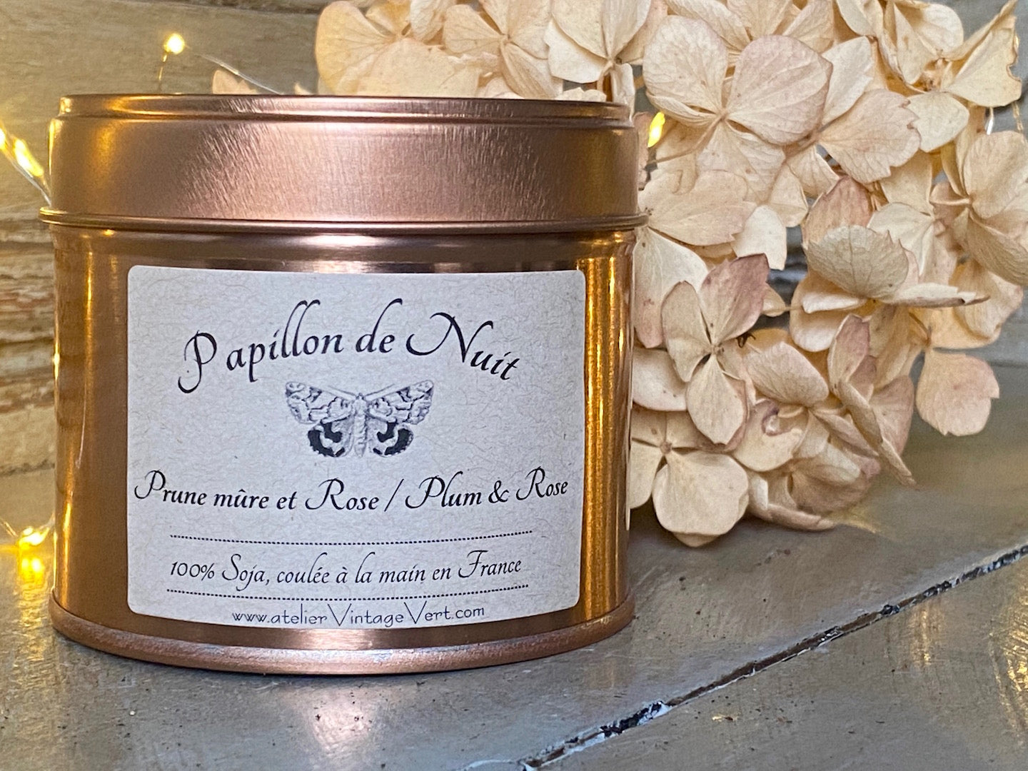 Soy Candle - Plum & Rose