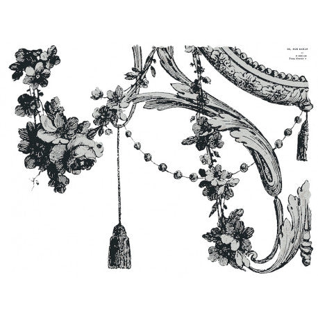 Trasferimento di decorazioni da IOD - Cosette, disegni di orchidea di ferro