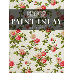 Rose Chintz Paint Inlay di Iron Orchid Designs iod