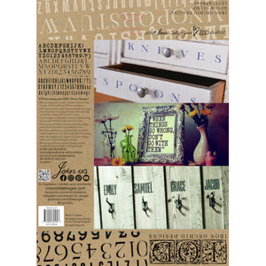 Tampon typographique par Iron Orchid Designs IOD