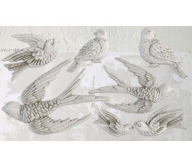 Bird Song Silicone Mould by Iron Orchid Designs