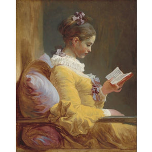 Decoupage Paper, Reverse Young Girl Reading, Mint von Michelle