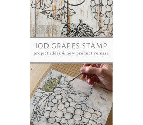 Grapes Decor Stamp by Iron Orchid Designs, IOD